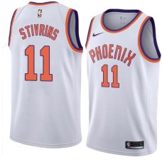 Suns #11 Alex Stivrins Jersey -White PHOENIX