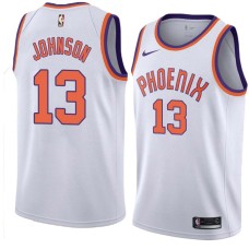 Suns #13 Gus Johnson Jersey -White PHOENIX