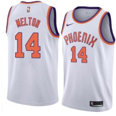 Suns #14 De'Anthony Melton Jersey -White PHOENIX