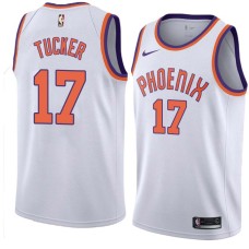 Suns #17 PJ Tucker Jersey -White PHOENIX