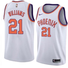 Suns #21 Micheal Williams Jersey -White PHOENIX