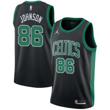 Boston Celtics #86 Chris Johnson Jersey -Black