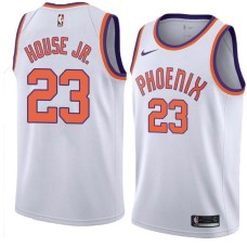 Suns #23 Danuel House Jr Jersey -White PHOENIX