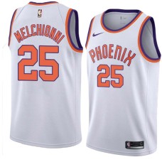 Suns #25 Gary Melchionni Jersey -White PHOENIX