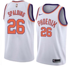 Suns #26 Ray Spalding Jersey -White PHOENIX