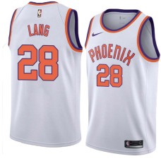 Suns #28 Andrew Lang Jersey -White PHOENIX