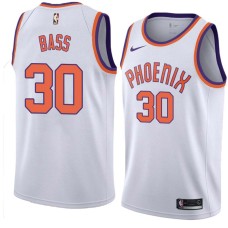 Suns #30 Paris Bass Jersey -White PHOENIX