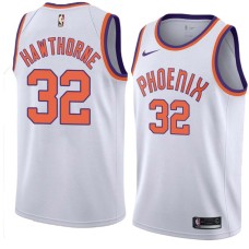 Suns #32 Nate Hawthorne Jersey -White PHOENIX