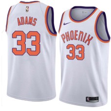 Suns #33 Alvan Adams Jersey -White PHOENIX