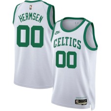 Boston Celtics #00 Kleggie Hermsen Jersey -White Classic