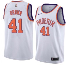 Suns #41 Lorenzo Brown Jersey -White PHOENIX