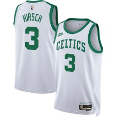 Boston Celtics #3 Mel Hirsch Jersey -White Classic