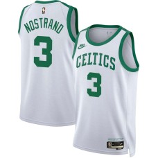 Boston Celtics #3 George Nostrand Jersey -White Classic