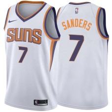 SUNS #7 Mike Sanders Jersey -White