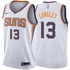 SUNS #13 Luc Longley Jersey -White