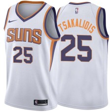 SUNS #25 Jake Tsakalidis Jersey -White