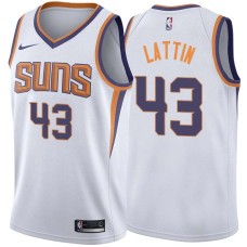 SUNS #43 Dave Lattin Jersey -White