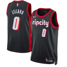 Portland Trail Blazers #0 Damian Lillard Jersey -2021-2022 ripcity