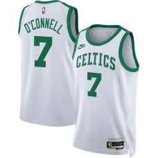 Boston Celtics #7 Dermie O'Connell Jersey -White Classic