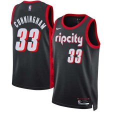 Portland Trail Blazers #33 Dante Cunningham Jersey -2021-2022 ripcity