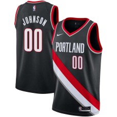 Portland Trail Blazers #00 Ken Johnson Jersey -Black