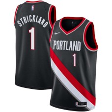 Portland Trail Blazers #1 Rod Strickland Jersey -Black