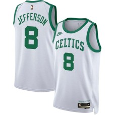 Boston Celtics #8 Al Jefferson Jersey -White Classic