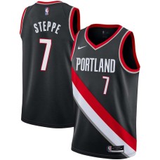 Portland Trail Blazers #7 Brook Steppe Jersey -Black