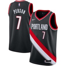 Portland Trail Blazers #7 Wesley Person Jersey -Black