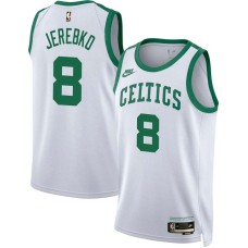 Boston Celtics #8 Jonas Jerebko Jersey -White Classic