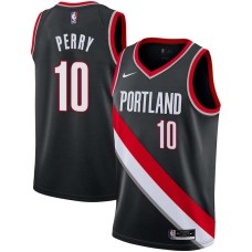 Portland Trail Blazers #10 Reggie Perry Jersey -Black