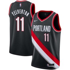 Portland Trail Blazers #11 Charlie Yelverton Jersey -Black