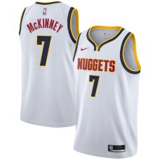 Denver Nuggets #7 Billy McKinney Jersey -White