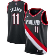 Portland Trail Blazers #11 Enes Freedom Jersey -Black