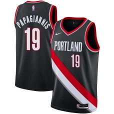 Portland Trail Blazers #19 Georgios Papagiannis Jersey -Black