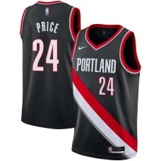 Portland Trail Blazers #24 Ronnie Price Jersey -Black