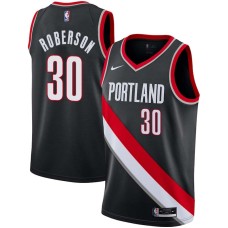 Portland Trail Blazers #30 Rick Roberson Jersey -Black