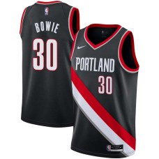 Portland Trail Blazers #30 Sam Bowie Jersey -Black