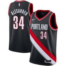 Portland Trail Blazers #34 Cliff Alexander Jersey -Black