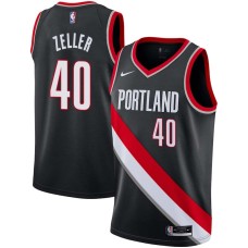 Portland Trail Blazers #40 Cody Zeller Jersey -Black