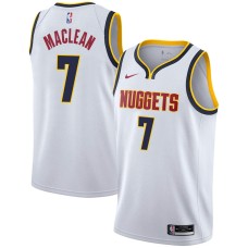 Denver Nuggets #7 Don MacLean Jersey -White