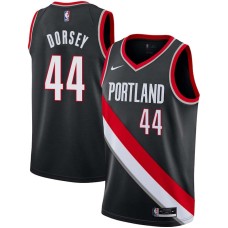 Portland Trail Blazers #44 Jacky Dorsey Jersey -Black