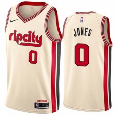 Portland Trail Blazers #0 Fred Jones Jersey -Cream 2019-2020 ripcity