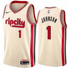 Portland Trail Blazers #1 Armon Johnson Jersey -Cream 2019-2020 ripcity