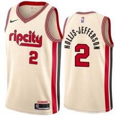 Portland Trail Blazers #2 Rondae Hollis-Jefferson Jersey -Cream 2019-2020 ripcity