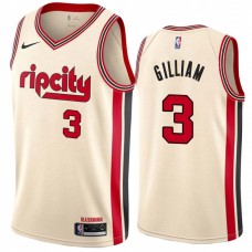 Portland Trail Blazers #3 Herm Gilliam Jersey -Cream 2019-2020 ripcity