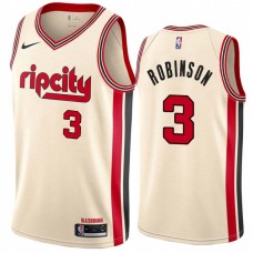 Portland Trail Blazers #3 Clifford Robinson Jersey -Cream 2019-2020 ripcity