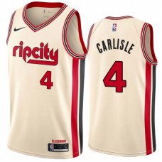 Portland Trail Blazers #4 Geno Carlisle Jersey -Cream 2019-2020 ripcity