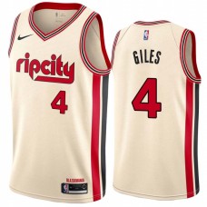 Portland Trail Blazers #4 Harry Giles Jersey -Cream 2019-2020 ripcity