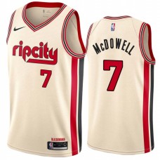 Portland Trail Blazers #7 Hank McDowell Jersey -Cream 2019-2020 ripcity